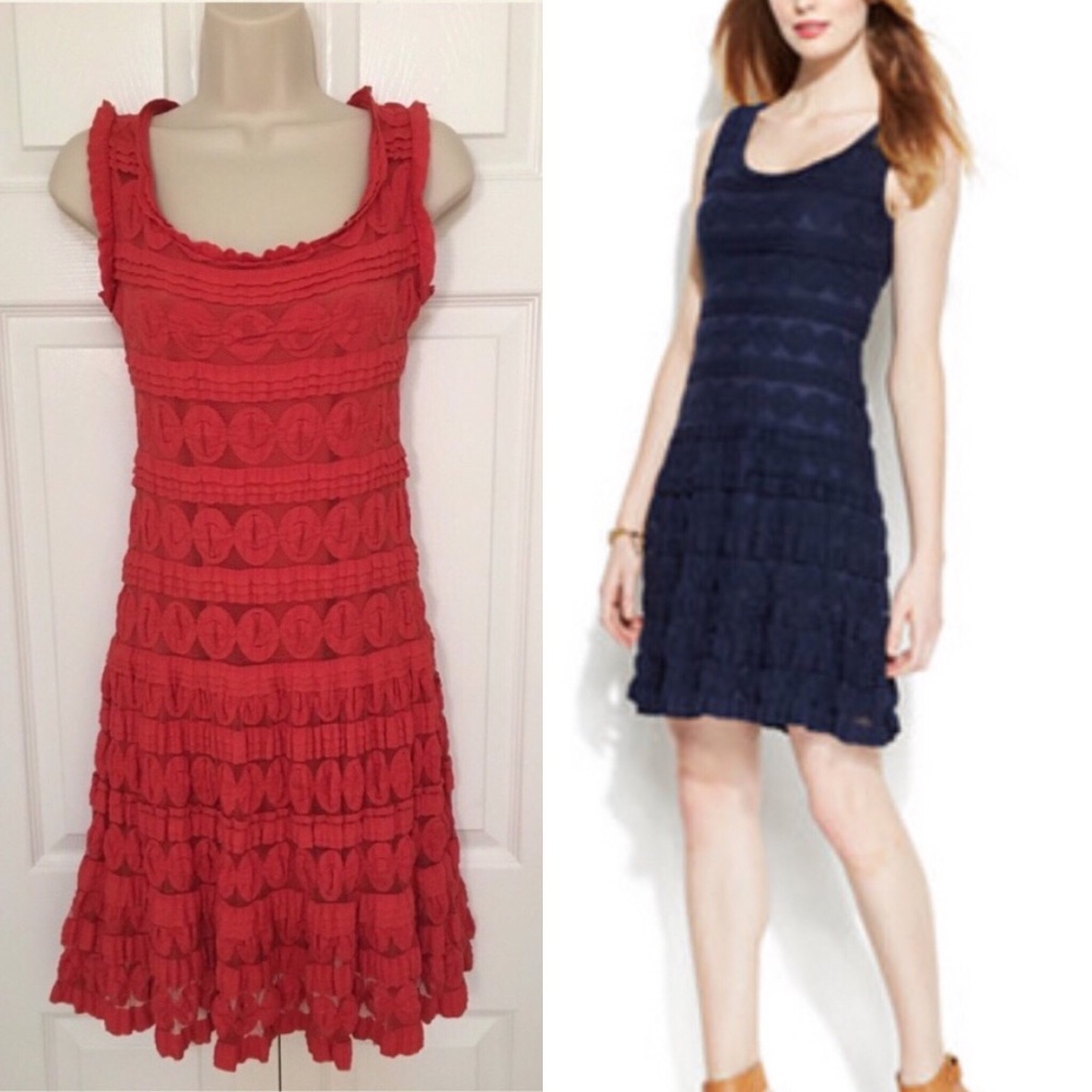 Studio M orange sleeveless dress